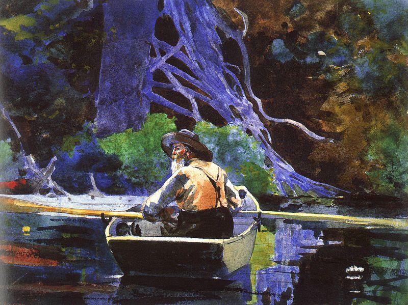 Winslow Homer The Andirondak Guide oil painting image